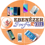 A finalidade da imagem é divulgar a empresa Ebenézer Inforcell no mercado de Assistência Técnica em Celulares e Computadores